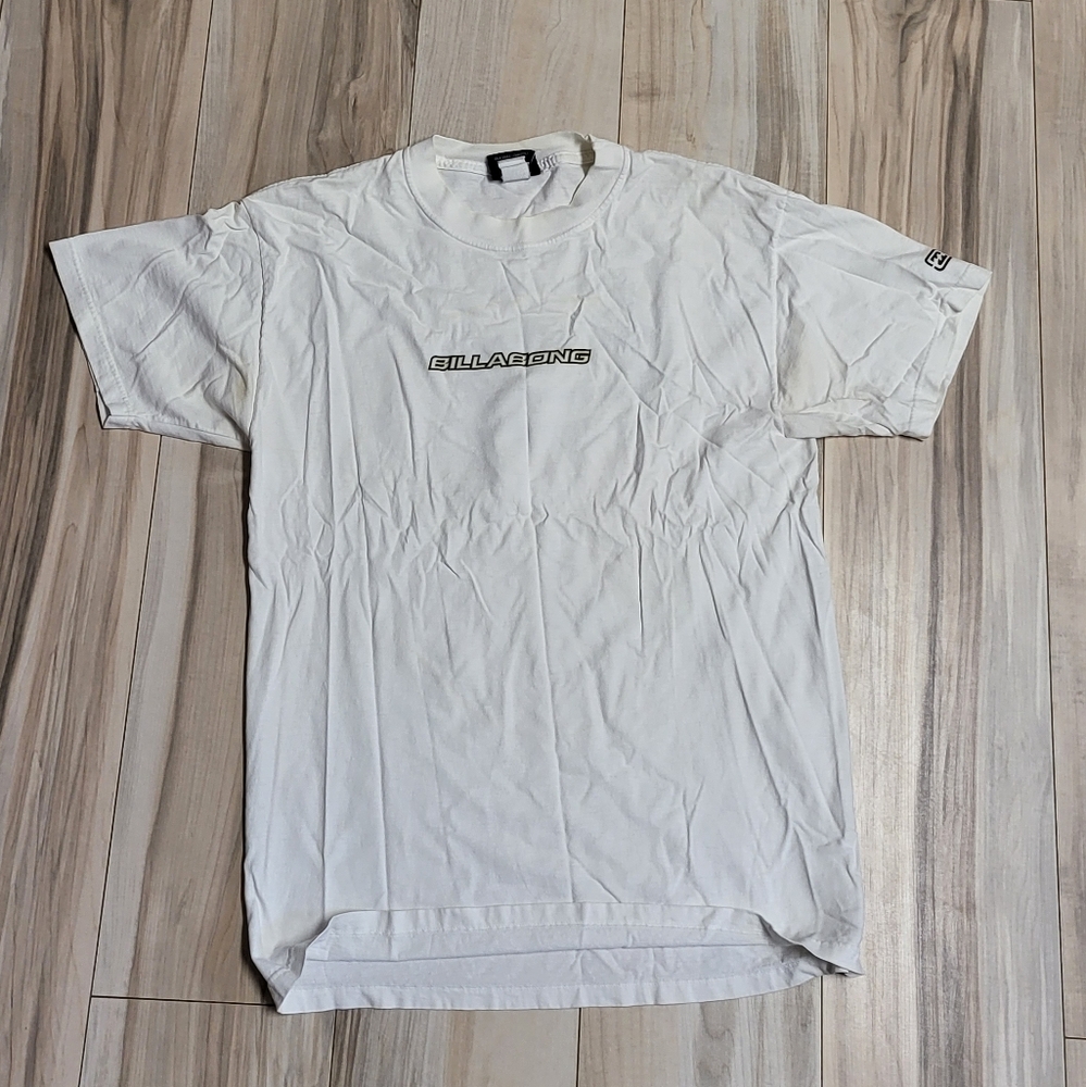 Vintage Made In USA Billabong Classic White Short Sleeve Tee